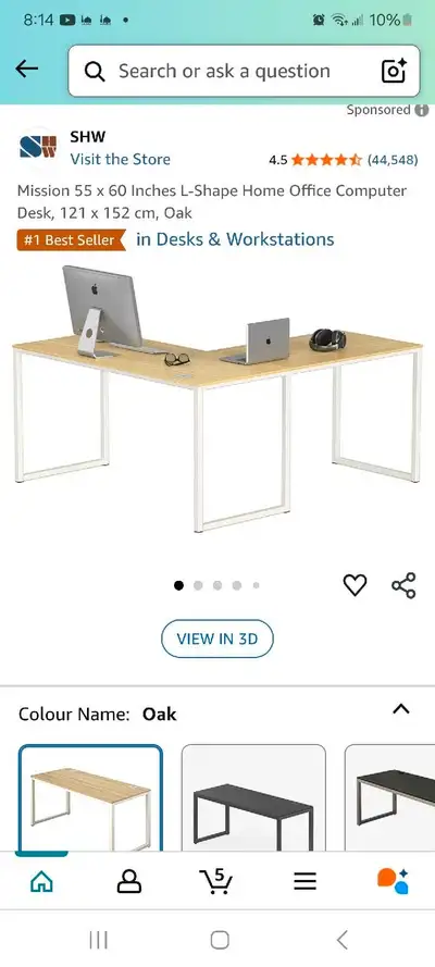 SHW L-Shape Desk (Kitchener Doon), View more
