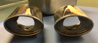Oval exhaust tips