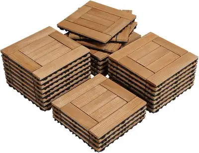 27PCS Deck Tiles Interlocking Wood Composite Decking Flooring Pa, View more