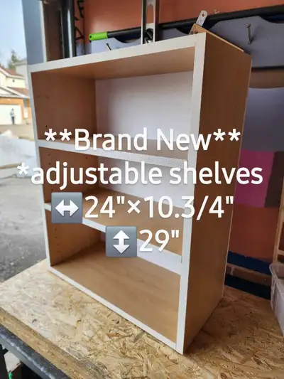 Nice quality BOOKSHELF/Adjustable she***Brand New***(↔️24"×10., View more