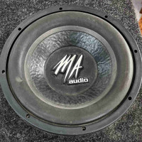 MA audio subwoofer + amp 
