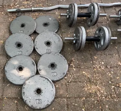 Dumbbells/Weight Plates/EZ Curl Bar, View more