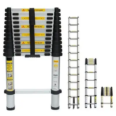 TELESCOPIC LADDERS 12 FT ALUMINIUM, View more
