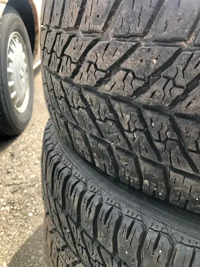 Goodyear Ultra Grip 225/50/17 Winter tires Used 2 seasons Comes on steel rims $200