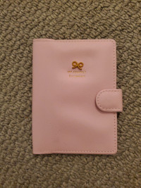 Pink passport cover