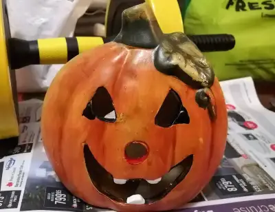 PUMPKIN CERAMIC CANDLE LAMP, View more