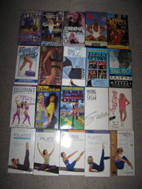 20 Fitness vhs tapes Any 2 for $5-Check out the selection