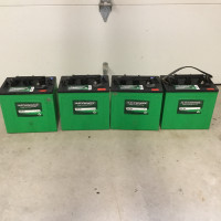 Batteries for off grid solar system for camp or RV use.
