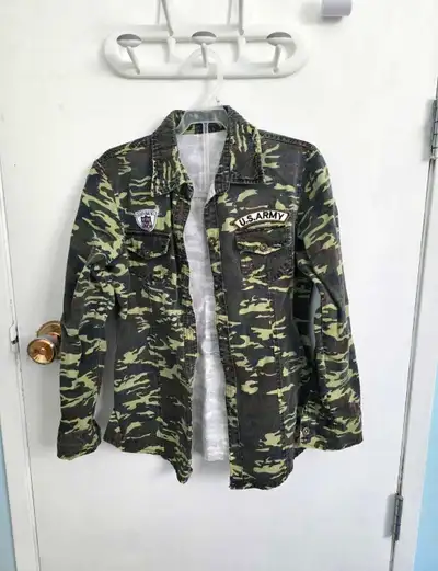 Like New Jean Army Shirt XS $10, View more