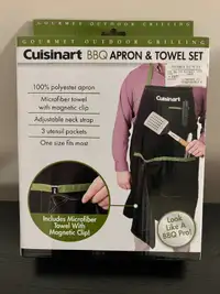 BBQ Apron with Towel Set