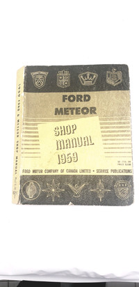 1959 Ford Meteor Shop Repair Manual