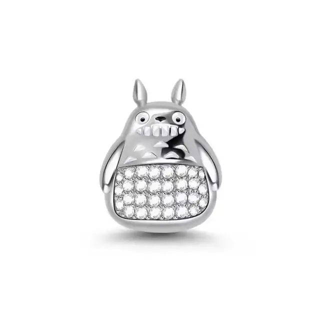*New* Studio Ghibli Totoro 925 Silver Charm with Zircon Gemstone in Jewellery & Watches in Mississauga / Peel Region - Image 2