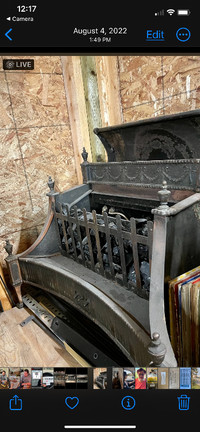 Antique electric fireplace
