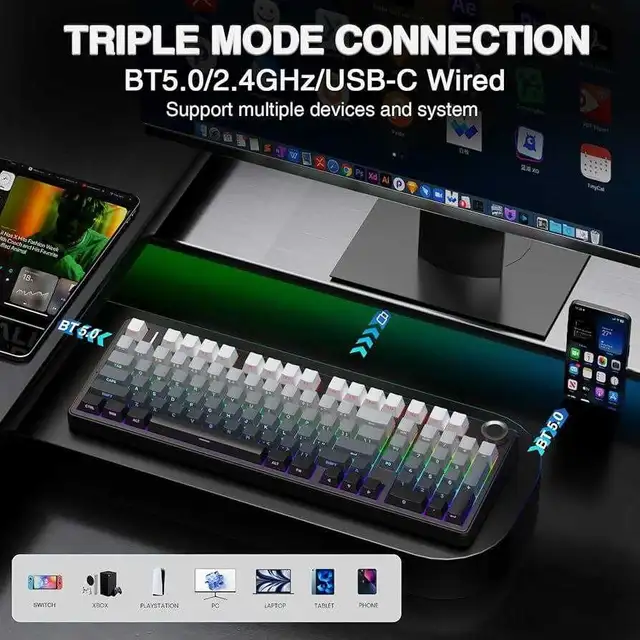 AULA F99 PRO GAMING KEYBOARD BRAND NEW in Mice, Keyboards & Webcams in Mississauga / Peel Region - Image 4
