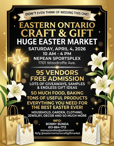 HUGE Easter Market Sat Apr 4/26, 10am - 4pm Nepean Sportsplex, View more