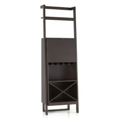 Crate and Barrel Sawyer wine rack See pic. The two side shelving units have been sold.