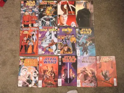 star trek / star wars comic books, View more