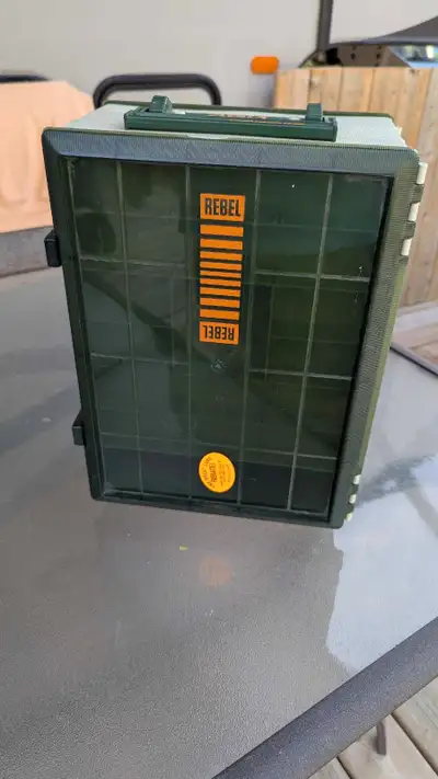 Vintage REBEL 450 Excalibur tackle box., View more