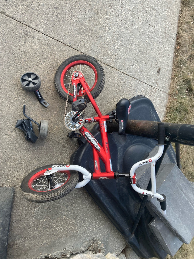 Bike with training wheels in Kids in Edmonton