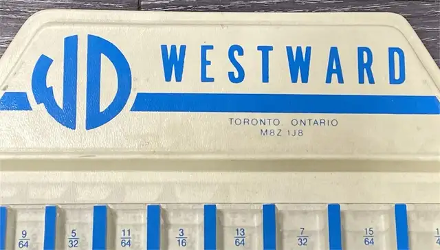Vintage Westward Drill Bit Display 18” x 18” in Power Tools in Delta/Surrey/Langley - Image 3