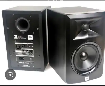 Nice active powered studio monitors speakers 240 takes both.