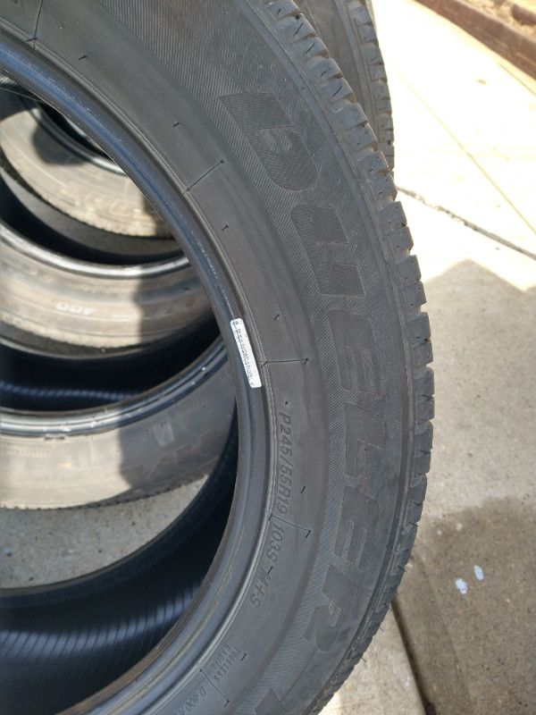 A set of 4 Bridgestone All season tires 245 55 19 in Tires & Rims in Edmonton - Image 3
