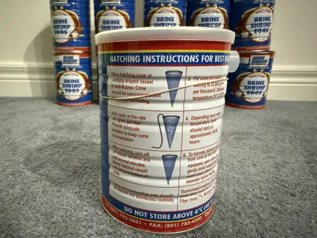 Grade A Brine Shrimp Eggs in Original Cans – Premium Quality! in Fish for Rehoming in Oshawa / Durham Region - Image 6