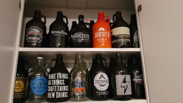 25 large beer growlers in Arts & Collectibles in Dartmouth