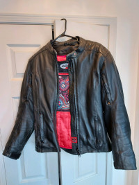 Ladies motorcycle leather jacket SMALL