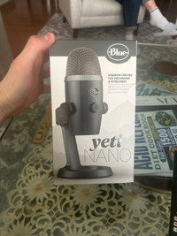 Sealed Grey Nano Yeti Microphone