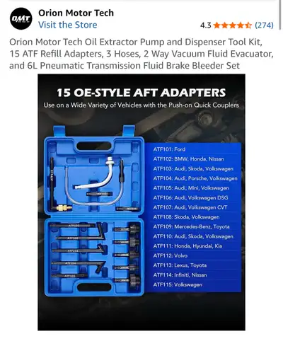 Orion Motor Tech Oil Extractor Tool Kit, View more