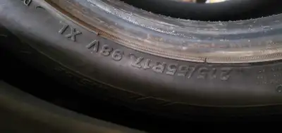 Selling a pair of 215/55R17 winter tires. They are used but still have lots of tread left, perfect f...