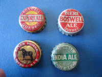 Bouchons (3)  Bière Brasserie Boswell Ale Québec Export India