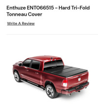 Truck hard tri-fold tonneau black cover