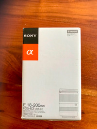 Sony e mount 18-200 OSS Lens