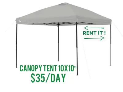 Canopy tents for RENT Very good condition, perfect for gathering, farmers market and easy to install...