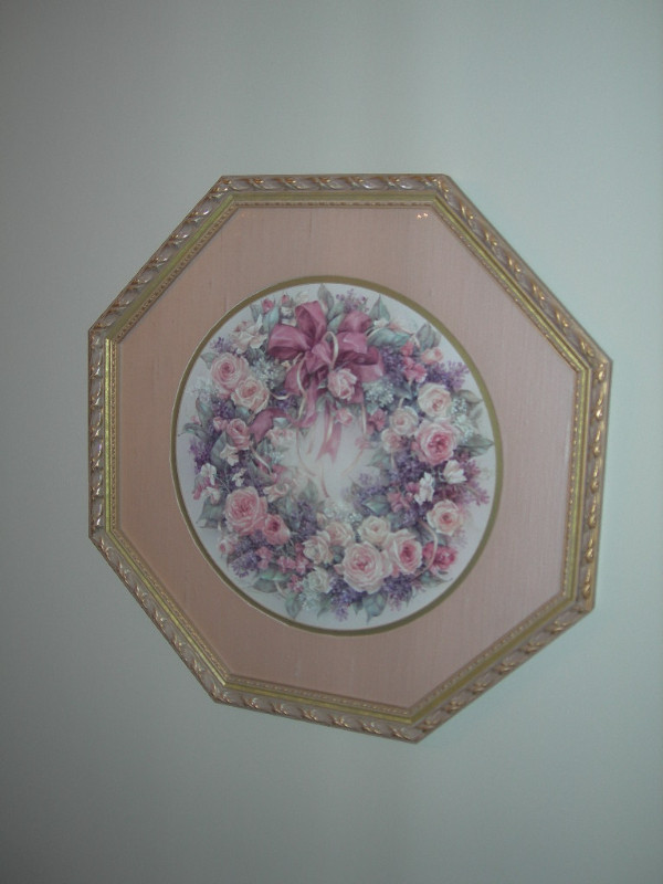 Picture “Wreath of Roses” Framed Limited Edition by Lena Y. Liu in Arts & Collectibles in Kitchener / Waterloo