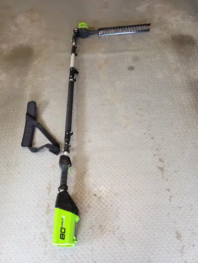 Greenworks Pro 80V Pole Hedge Trimmer, model #PH80B00. Has been only lightly used and is in very goo...