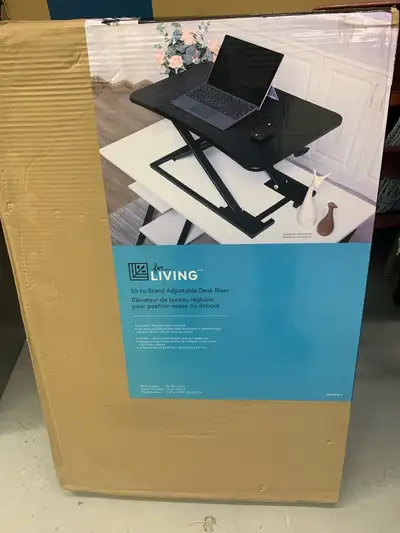 Sit-to-stand adjustable desk, View more