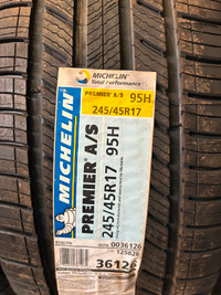 245/45/17 TWO NEW TIRES MICHELIN