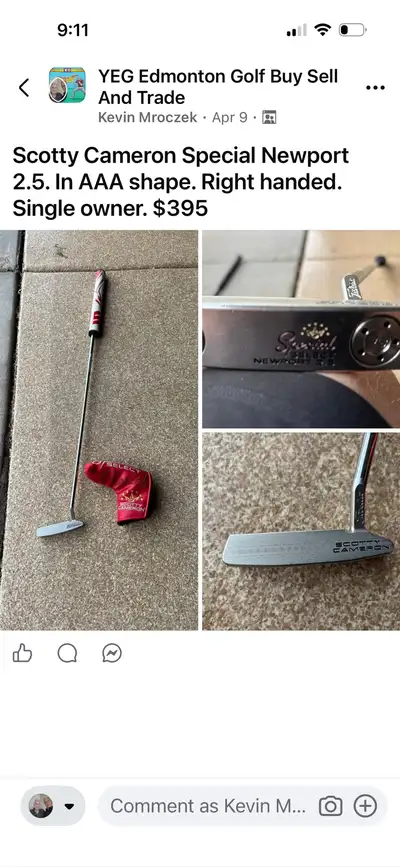 Scotty Cameron right handed putter . Special Select Newport 2.5, View more