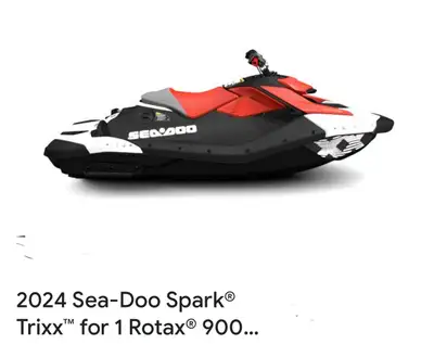 Motomarine avec remorque. Toujours entretenu au concessionnaire. Prêt pour la saison. Seulement 26 h...