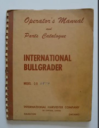 International Bullgrader C-9 Manual 1955