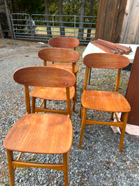 Teak Table with Four Chairs