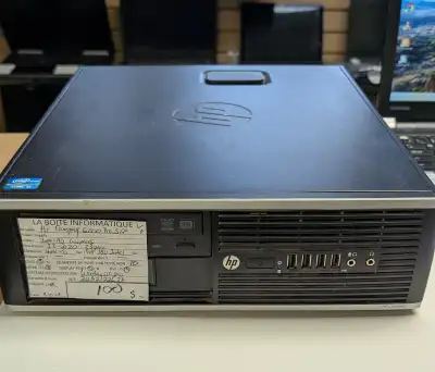 PC Desktop HP Compaq 6200 Pro SFF 8Go Ram SSD 180Go DP Win10, View more