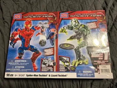 Mega Bloks #91247 Amazing Spider-Man & Lizard Techbot Set 90 Pcs, View more