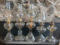 Vintage Glass Oil Lamps, Lighting Power Outage Lamp