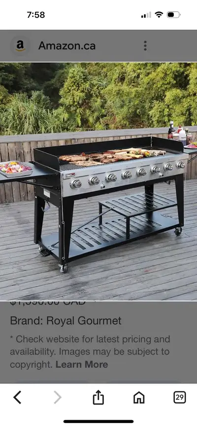 Barbeque grill for Rent 350 drop off and pick up in the GTA. Includes propane tanks. We also have ou...