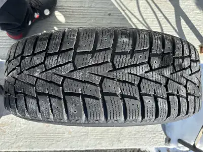 Set of 4 Polar Trax Gen2 winter tires on black winter rims. 215/55/17. Excellent tread remaining . S...