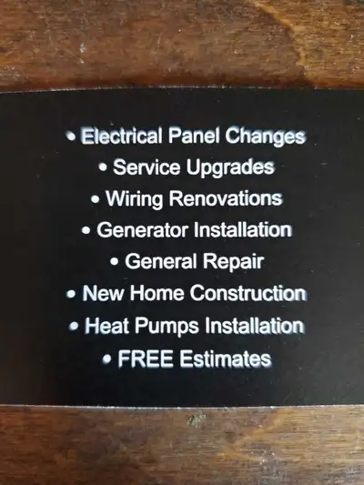 Local electrician available in Halifax, Dartmouth and East Hants -Doing jobs big or small - excellen...